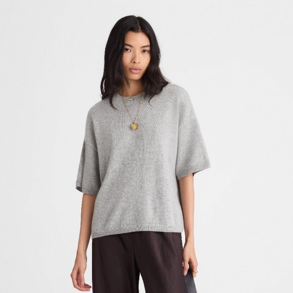 Madewell Short-Sleeve Sweater Tee Cashmere - Picture 3 of 8